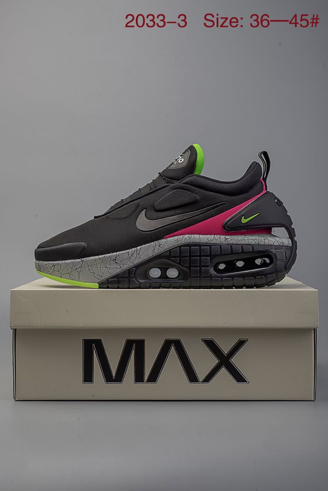 Women Nike Air MAX M 1 Black Grey Red Shoes
